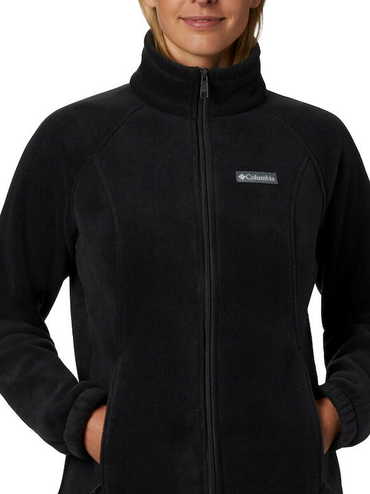 Full Zip Springs Fleece Γυναικεία Ζακέτα με Φερμουάρ σε Μαύρο Χρώμα