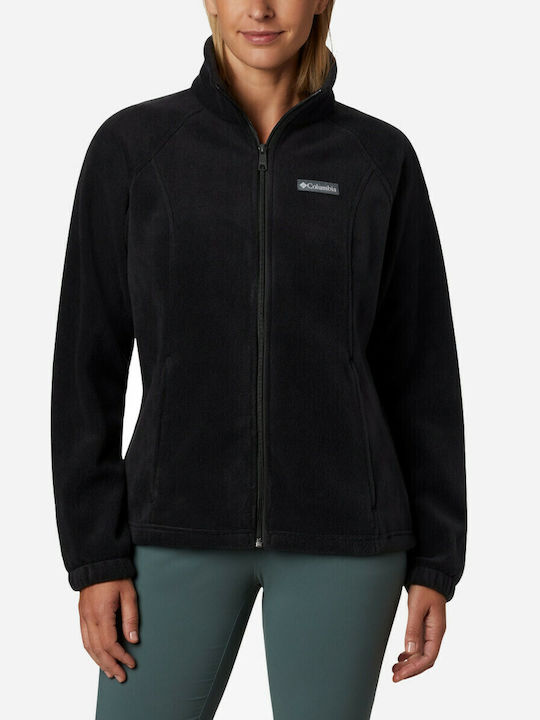 Full Zip Springs Fleece Γυναικεία Ζακέτα με Φερμουάρ σε Μαύρο Χρώμα