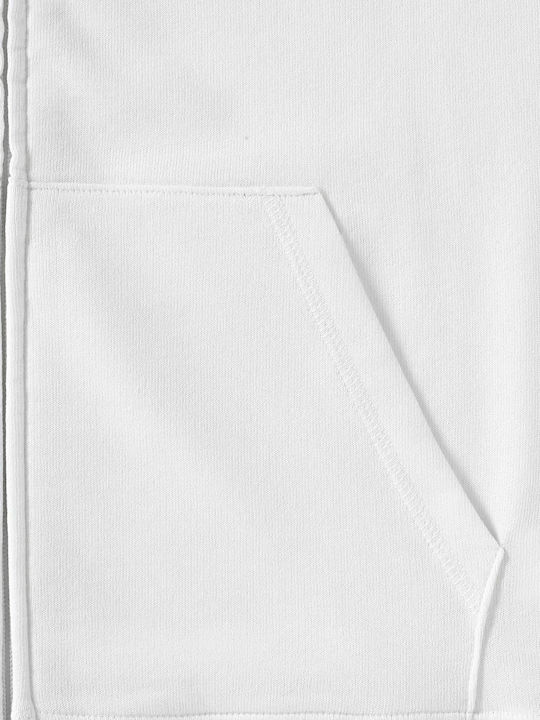 R-284F-0 Women's Sweatshirt Jacket Hooded White