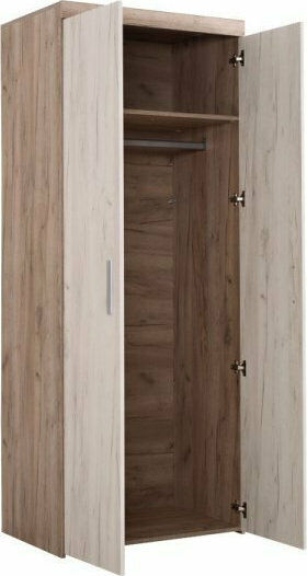 Doppeltür Kleiderschrank Arno 80x55x202cm