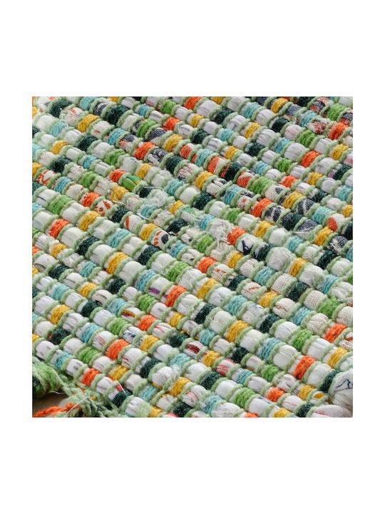 Tzikas Carpets 30150-040 Χαλί Εξωτερικού Χώρου Διάδρομος με Κρόσια Boho - Green 67x150cm