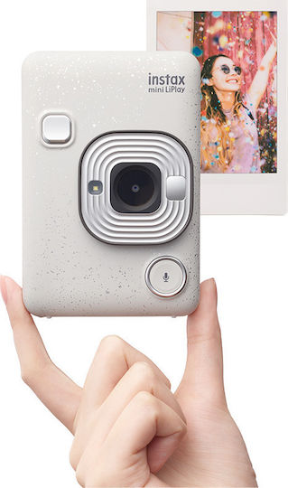 Fujifilm Instax Mini LiPlay Instant Φωτογραφική Μηχανή Stone White