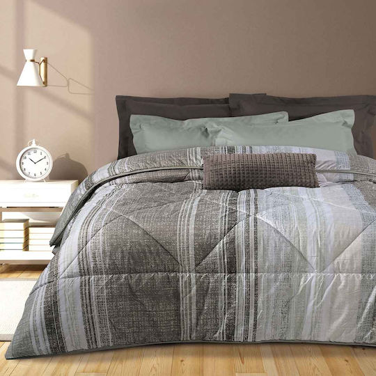 Das Home Пухено Куинсайз 220x240бр 4786 Grey / White