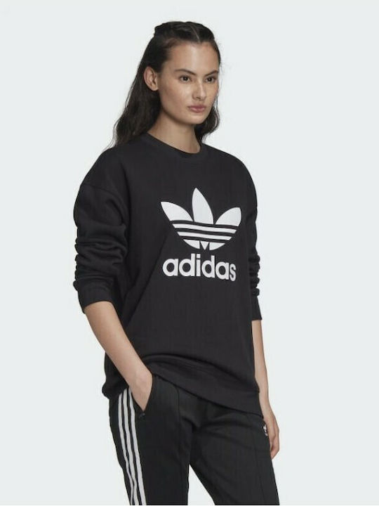 Trefoil Long Women's Sweatshirt Black
