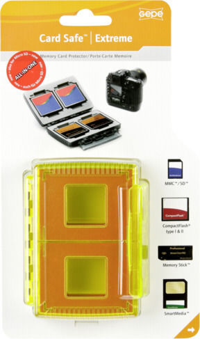 Gepe Card Safe Extreme neon All in One Etui für Speicherkarten