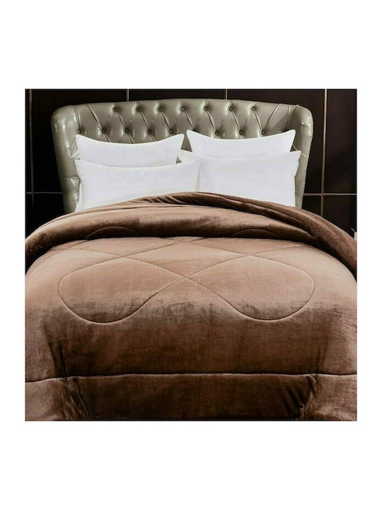 Sunshine Duvet Cover Queen 220x240cm Coral Mocha