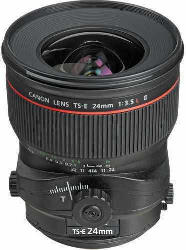 Canon Full Frame Camera Lens TS-E 24mm f/3.5L II Standard / Tilt-Shift for Canon EF Mount Black