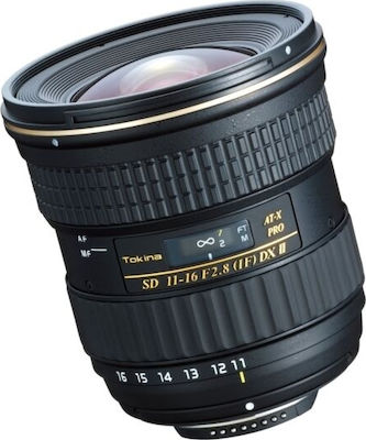 Tokina Crop Φωτογραφικός Φακός AT-X 11-16 F2.8 Pro DX II Ultra-Wide Zoom για Canon EF Mount Black