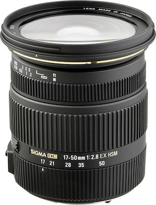 Sigma Crop Φωτογραφικός Φακός 17-50mm F2.8 EX DC OS HSM Standard Zoom για Nikon F Mount Black