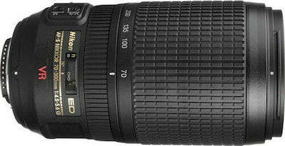 Nikon Full Frame Φωτογραφικός Φακός AF-S Nikkor Zoom 70-300mm f/4.5-5.6G ED VR Tele Zoom για Nikon F Mount Black