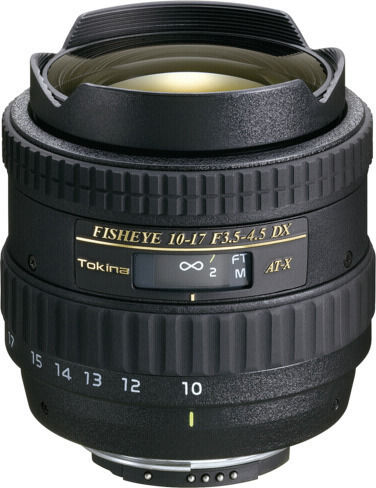 Tokina Full Frame Φωτογραφικός Φακός AT-X 107 10-17mm F3.5-4.5 AF DX Wide Angle Zoom / Fisheye για Canon EF Mount Μαύρος