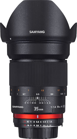 Samyang Cadru complet Obiectiv Foto 35mm f/1.4 AS UMC Fix pentru Montura Nikon F Black