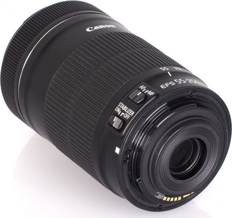 Canon Crop Camera Lens EF-S 55-250mm f/4-5.6 IS STM Telephoto / Tele Zoom for Canon EF-S Mount Black