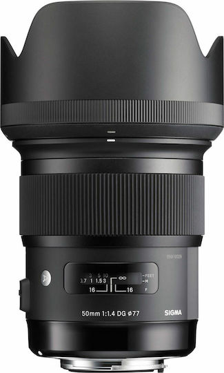 Sigma Full Frame Camera Lens 50mm f/1.4 DG HSM Art Fixed for Canon EF Mount Black