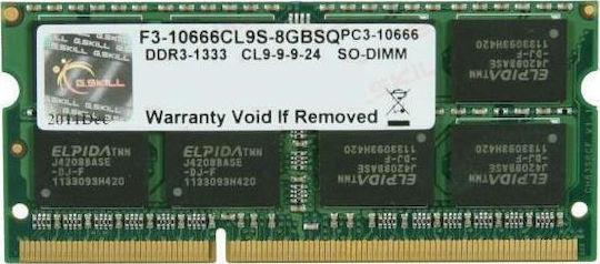 G.Skill 8GB DDR3 RAM with 1333 Speed for Laptop