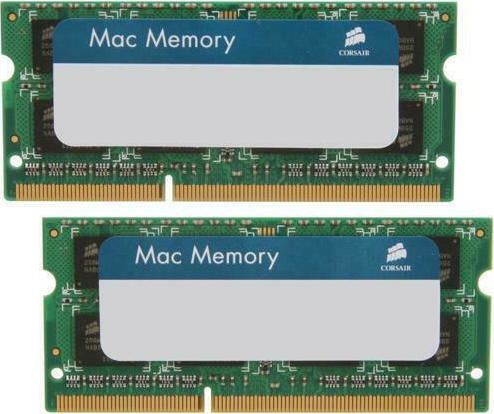 Corsair Mac Memory 8GB DDR3 RAM with 2 Modules (2x4GB) and 1333 Speed for Laptop