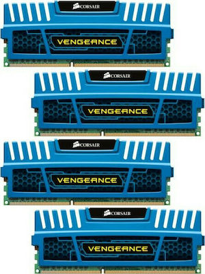 Corsair Vengeance 16ГБ DDR3 RAM с 4 модула (4x4GB) и Скорост 1600 за Настолен компютър