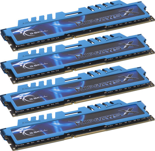 G.Skill RipjawsX DDR3 32GB RAM with 4x8GB Modules and Speed 1600 for Desktop