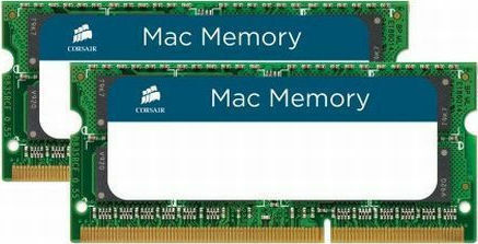 Corsair Mac Memory 16GB DDR3 RAM mit 2 Modulen (2x8GB) und Geschwindigkeit 1600 für Laptop