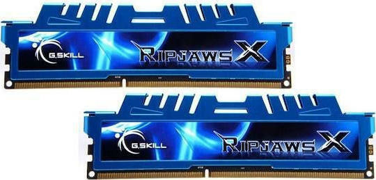 G.Skill RipjawsX DDR3 16GB RAM με 2x8GB Modules και Ταχύτητα 1600 για Desktop