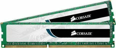 Corsair Value Select 8GB DDR3 RAM с 2 модула (2x4GB) и Скорост 1600 за Настолен Компютър