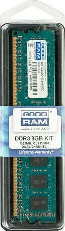 GoodRAM DDR3 with Module 1x8GB and Speed 1333 for Desktop