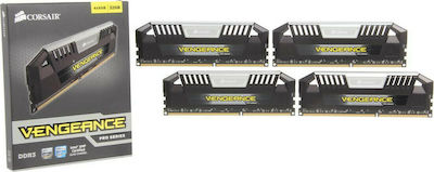 Corsair 32GB DDR3 RAM cu 4 module (4x8GB) și Viteză 1600 pentru Desktop