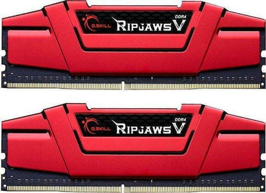 G.Skill Ripjaws V 8GB DDR4 RAM с 2 модула (2x4GB) и Скорост 2400 за Настолен Компютър