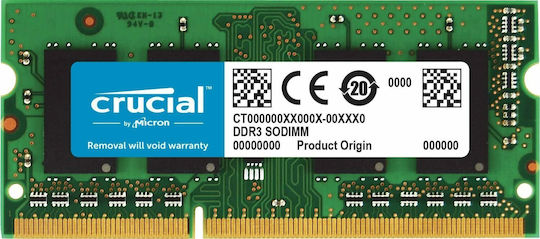 Crucial DDR3 με Module 1x8GB και Ταχύτητα 1600 για Desktop