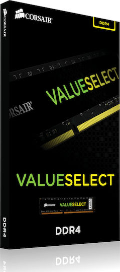 Corsair Value Select DDR4 με Module 1x4GB και Ταχύτητα 2666 για Desktop