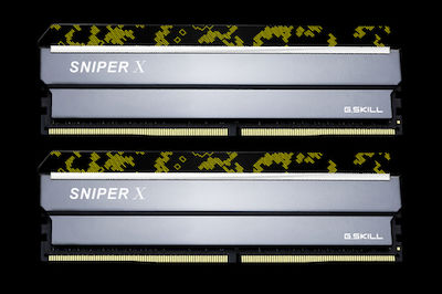 G.Skill Sniper X 32GB DDR4 RAM with 2 Modules (2x16GB) and 3200 Speed for Desktop