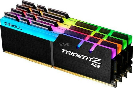 G.Skill Trident Z RGB DDR4 32GB RAM με 4x8GB Modules και Ταχύτητα 4266 για Desktop