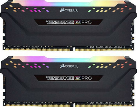 Corsair Vengeance RGB Pro 32GB DDR4 RAM cu 2 module (2x16GB) și