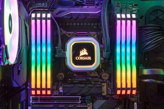 Corsair LED DDR4 2666 16GB ×2 計 32GB VENGEANCE® LED 32GB (2 x 16GB) DDR4 DRAM 2666MHz C16 Memory Kit