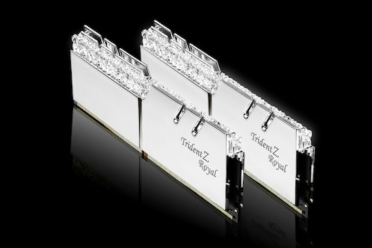 G.Skill Trident Z Royal DDR4 16GB RAM с 2x8GB Модула и Скорост 3200 за Настолен Компютър