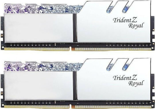 G.Skill Trident Z Royal DDR4 16GB RAM με 2x8GB Modules και Ταχύτητα 4266 για Desktop