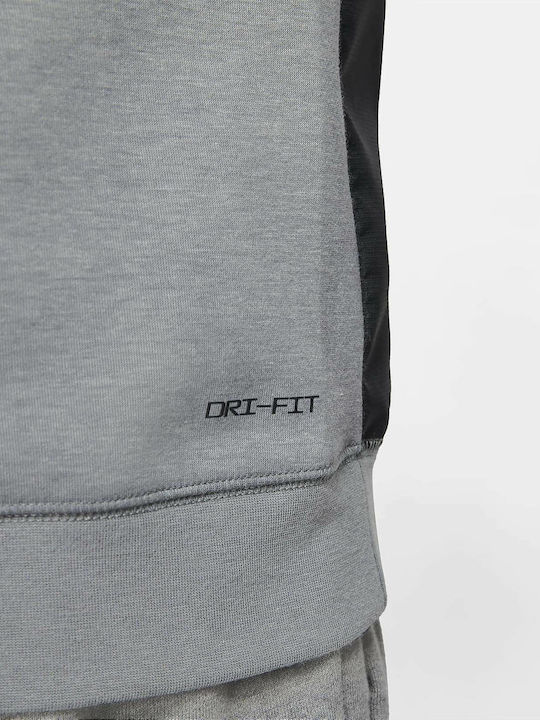 Dri-Fit Sweatshirt with Hood Gray