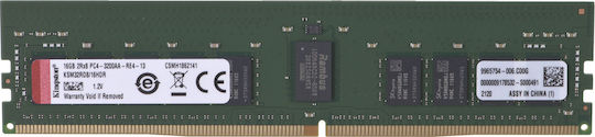 Kingston Premier DDR4 με Module 1x16GB και Ταχύτητα 3200 για Server