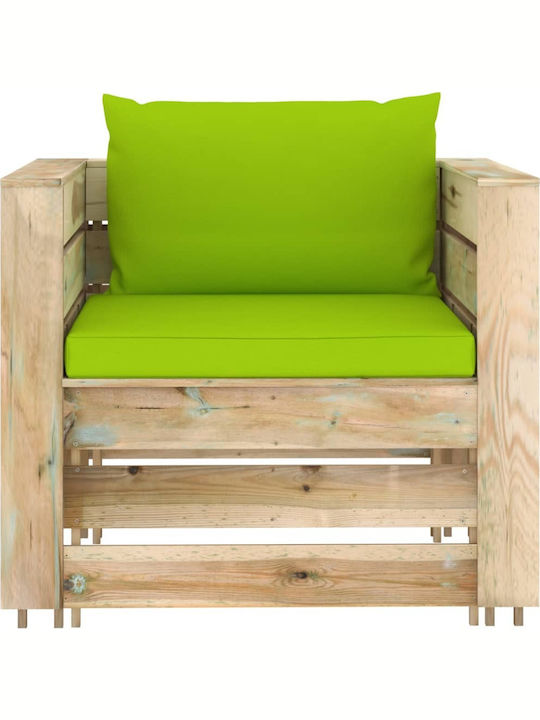 Garden & Outdoor Furniture Sets Living Room Set 2 Pieces Green with Pillows