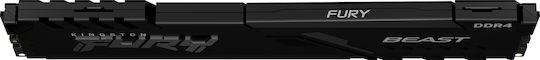 Kingston Fury Beast DDR4 με Module 1x8GB και Ταχύτητα 3600 για Desktop