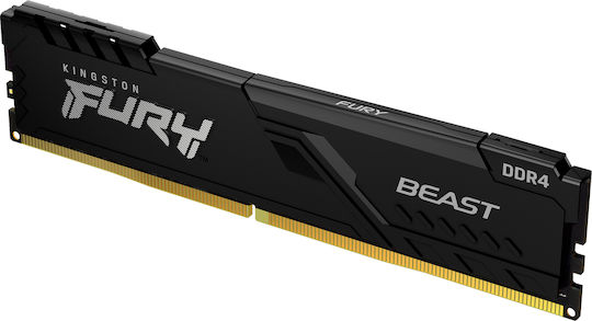 Kingston Fury Beast DDR4 32GB RAM με 2x16GB Modules και Ταχύτητα 3200 για Desktop