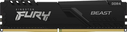 Kingston Fury Beast DDR4 64GB RAM με 2x32GB Modules και Ταχύτητα 3600 για Desktop