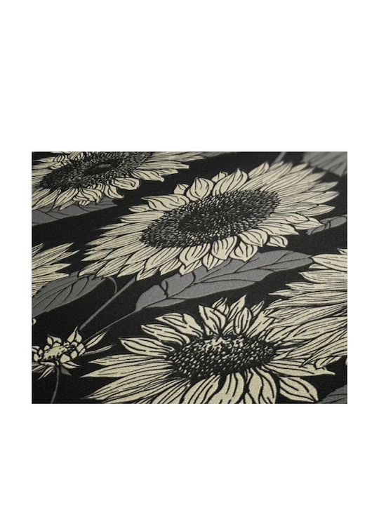 Wallpaper Sunflowers Gray L1005xW53cm