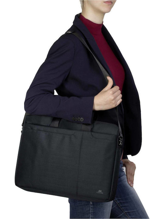 Rivacase Biscayne 8335 Τσάντα Ώμου / Χειρός για Laptop 15.6" σε Μαύρο χρώμα