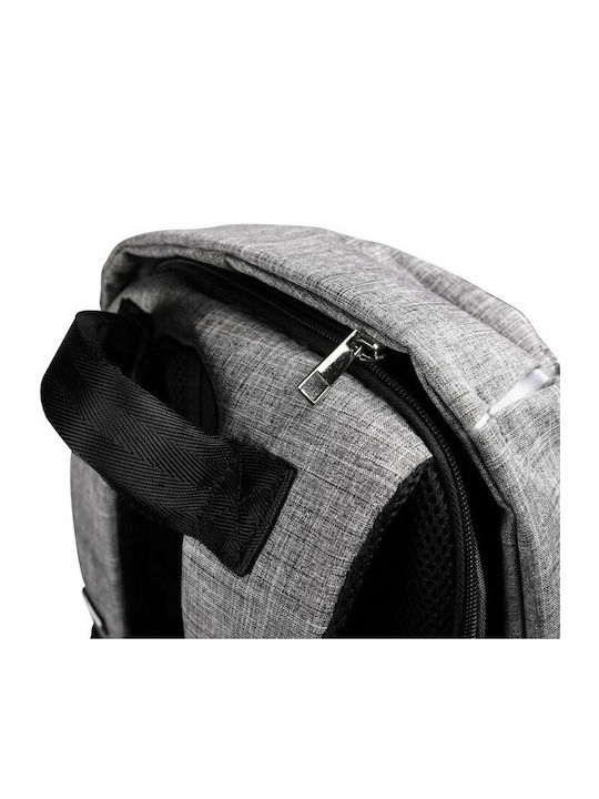 NOD CitySafe Waterproof Backpack for Laptop 15.6" with USB Port in Gray Color