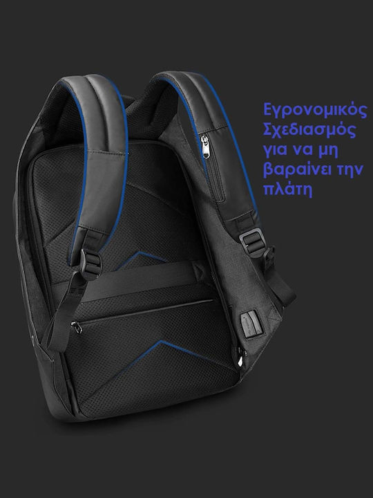 Tigernu T-B3599 Τσάντα Πλάτης για Laptop 15.6" με Θύρα USB σε Μαύρο χρώμα