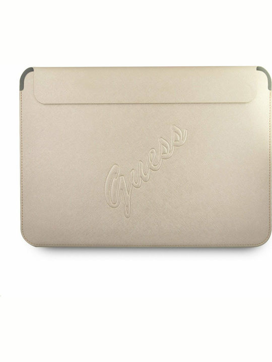 Guess Saffiano Θήκη για Laptop 13" Light Gold