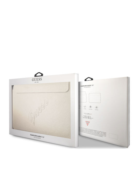Guess Saffiano Θήκη για Laptop 13" Light Gold