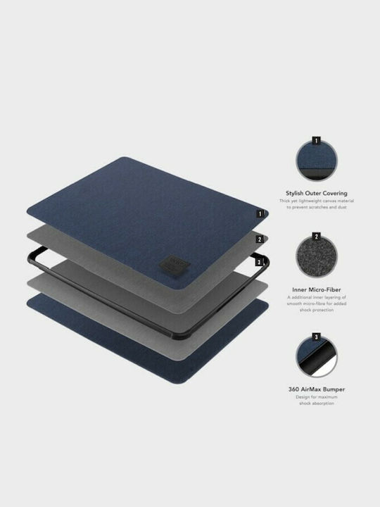 Uniq Dfender Tasche Fall für Laptop 16" Charcoal Black