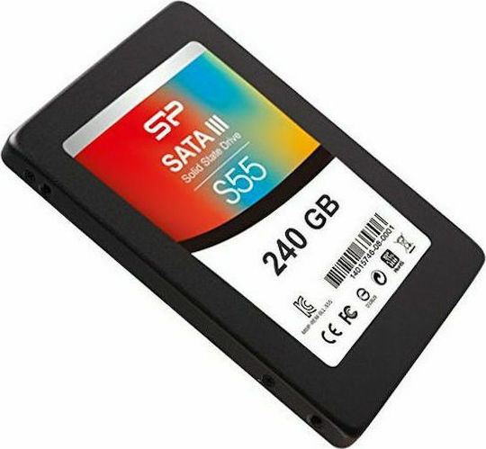 Silicon Power Slim S55 SSD 240GB τύπου 2.5'' με σύνδεση SATA III SP240GBSS3S55S25